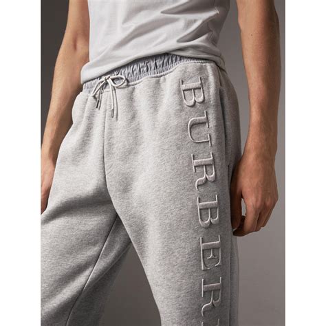 burberry embroidered sweatpants grey|burberry brit haleford wool sweatpants.